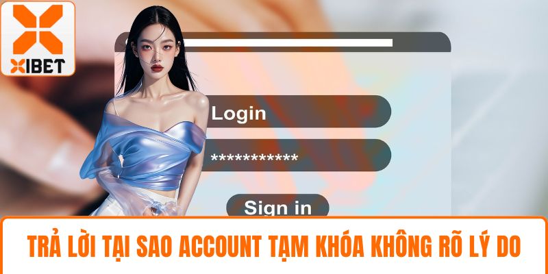 Trả lời tại sao account tạm khóa không rõ lý do