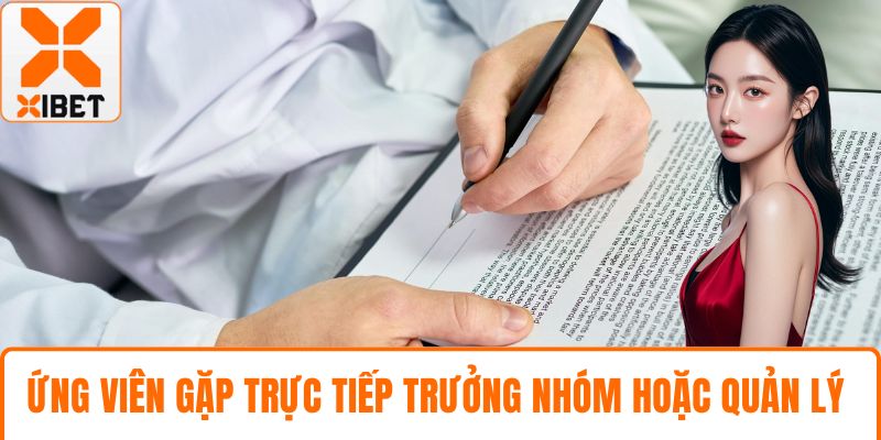 Tuyển Dụng XIBET - Cơ Hội Nghề Nghiệp Hấp Dẫn Cho Bạn 4 Ứng viên gặp trực tiếp trưởng nhóm hoặc quản lý
